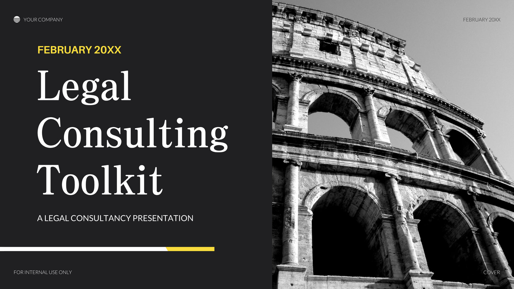 Black Classic Legal Presentation