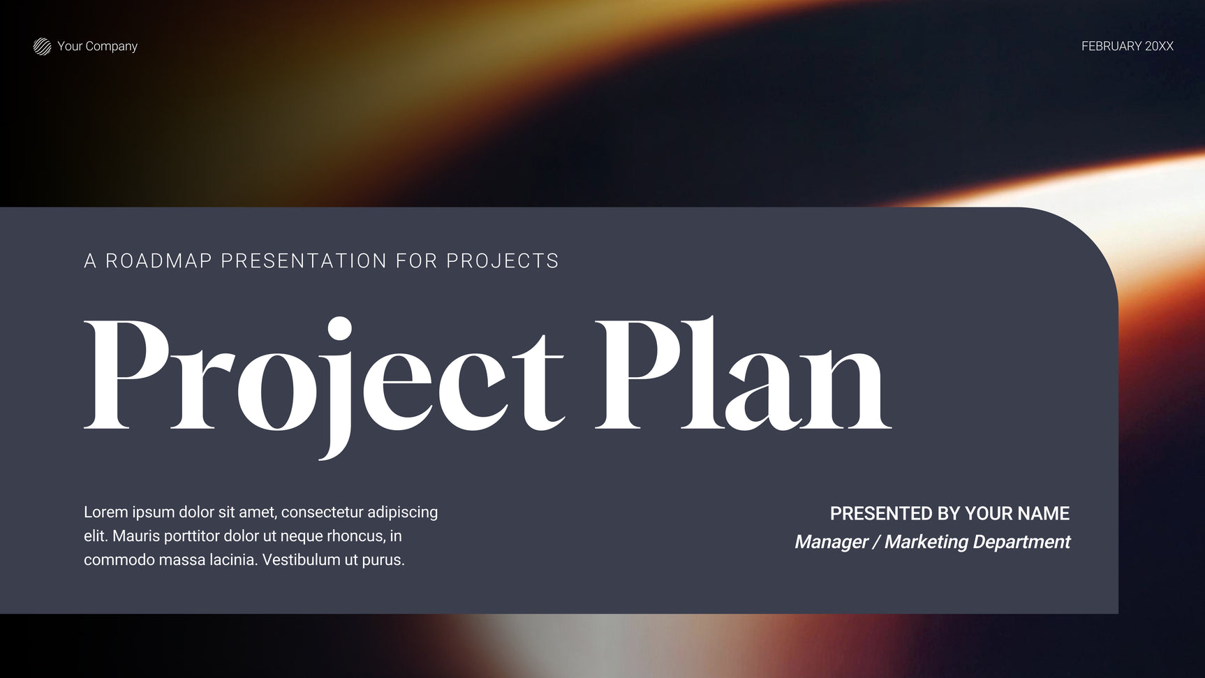 Grey Modern Project Plan Document