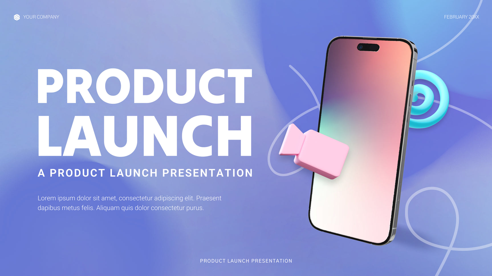 Blue Modern Tech Announcement