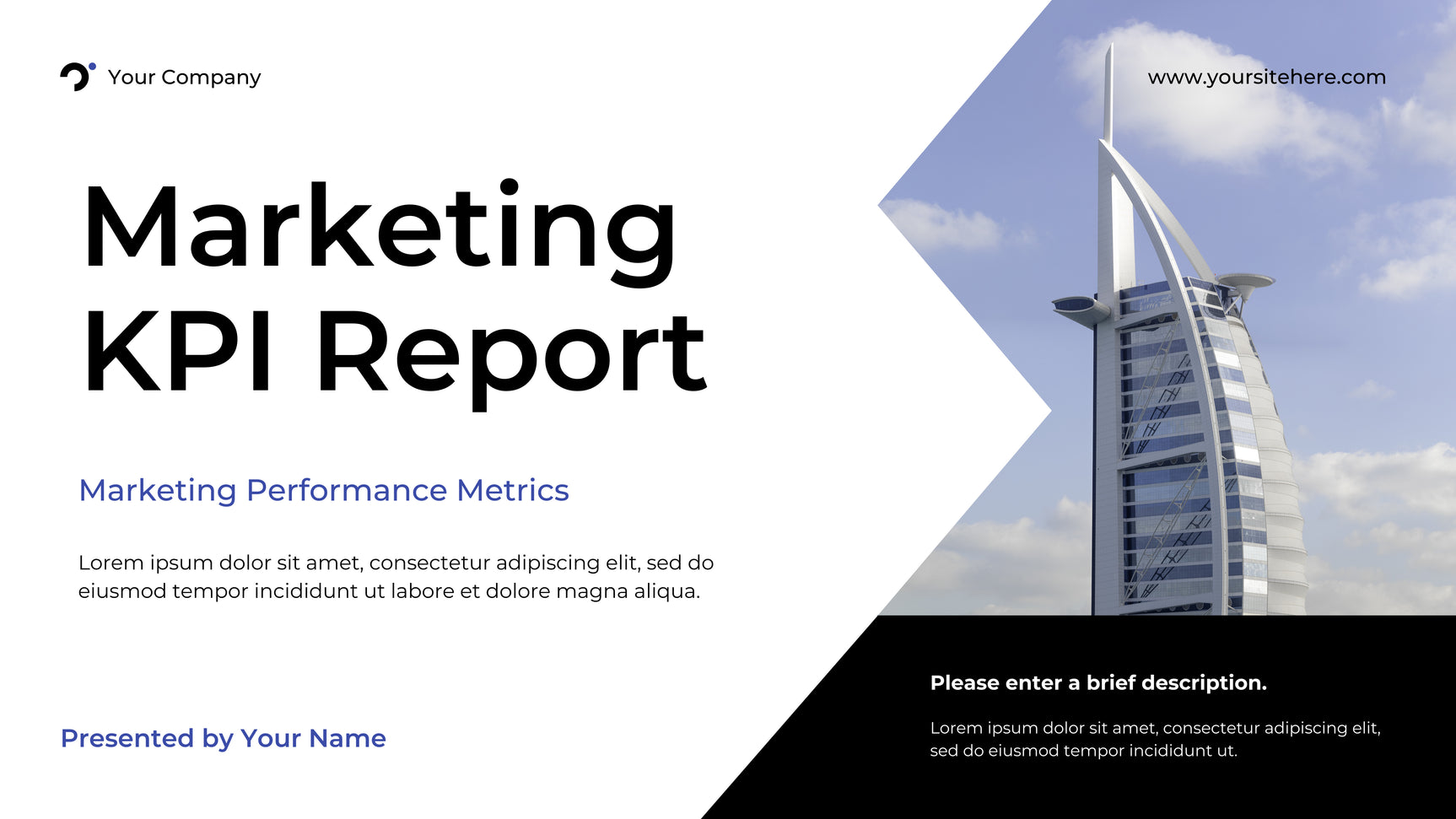 White Modern Marketing Report