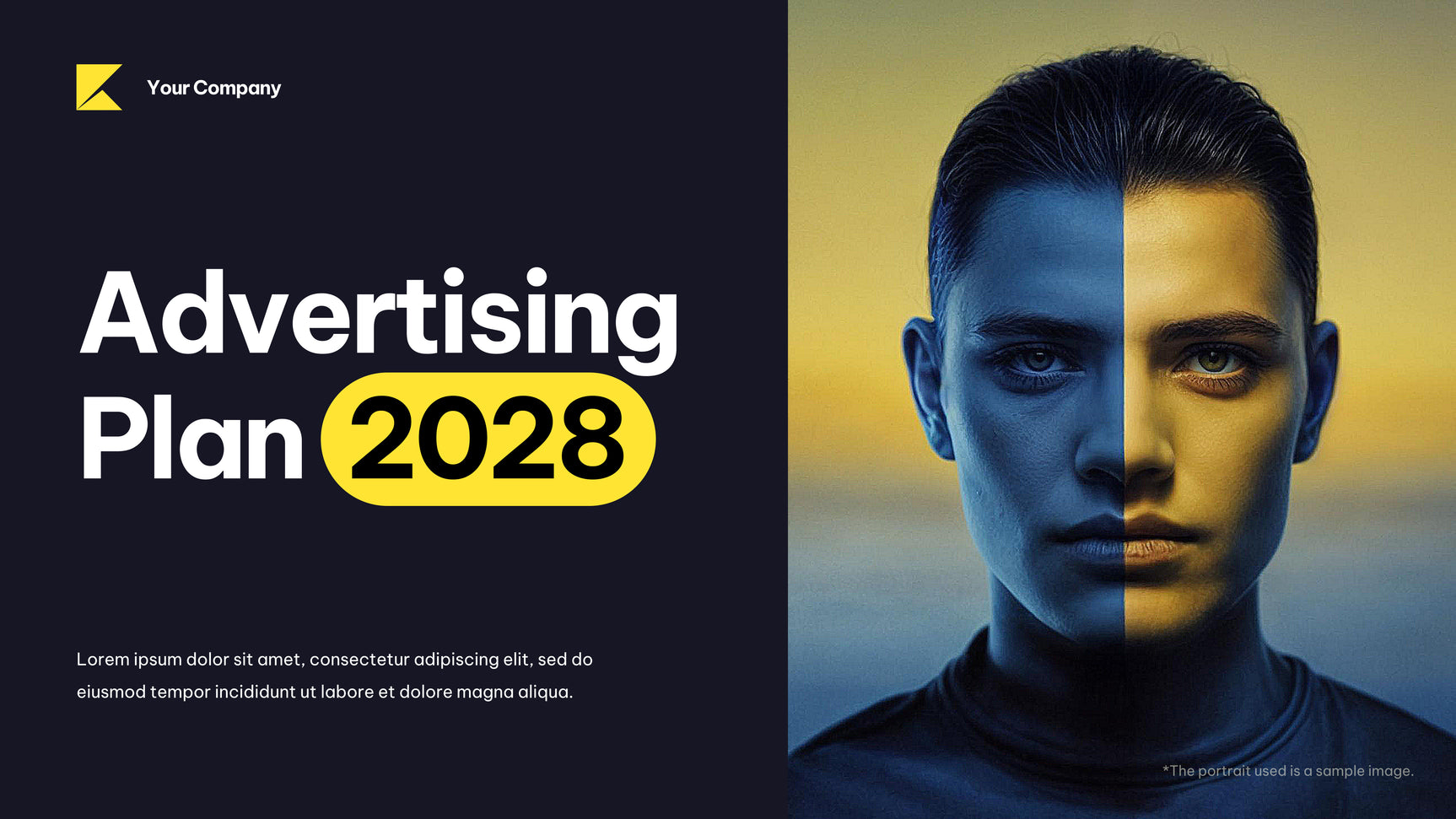 Navy Modern Advertising Plan Document