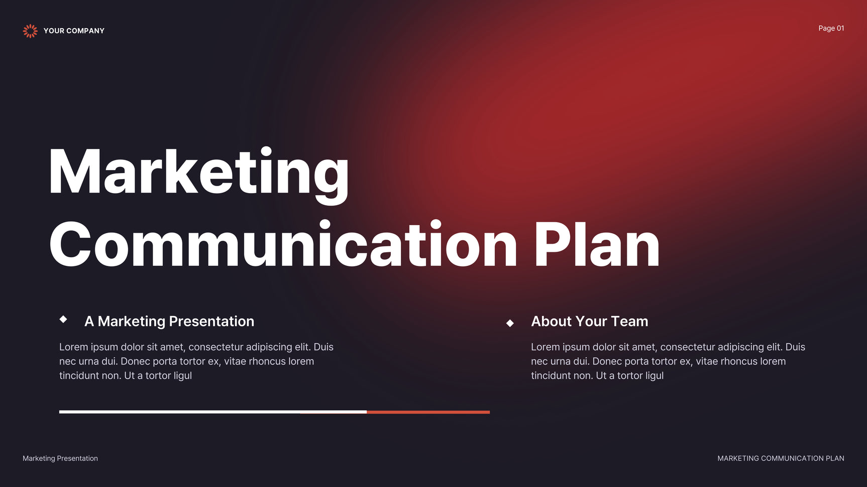 Red Modern Marketing Presentation