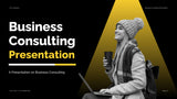 Black Yellow Modern Business Consulting Presentation