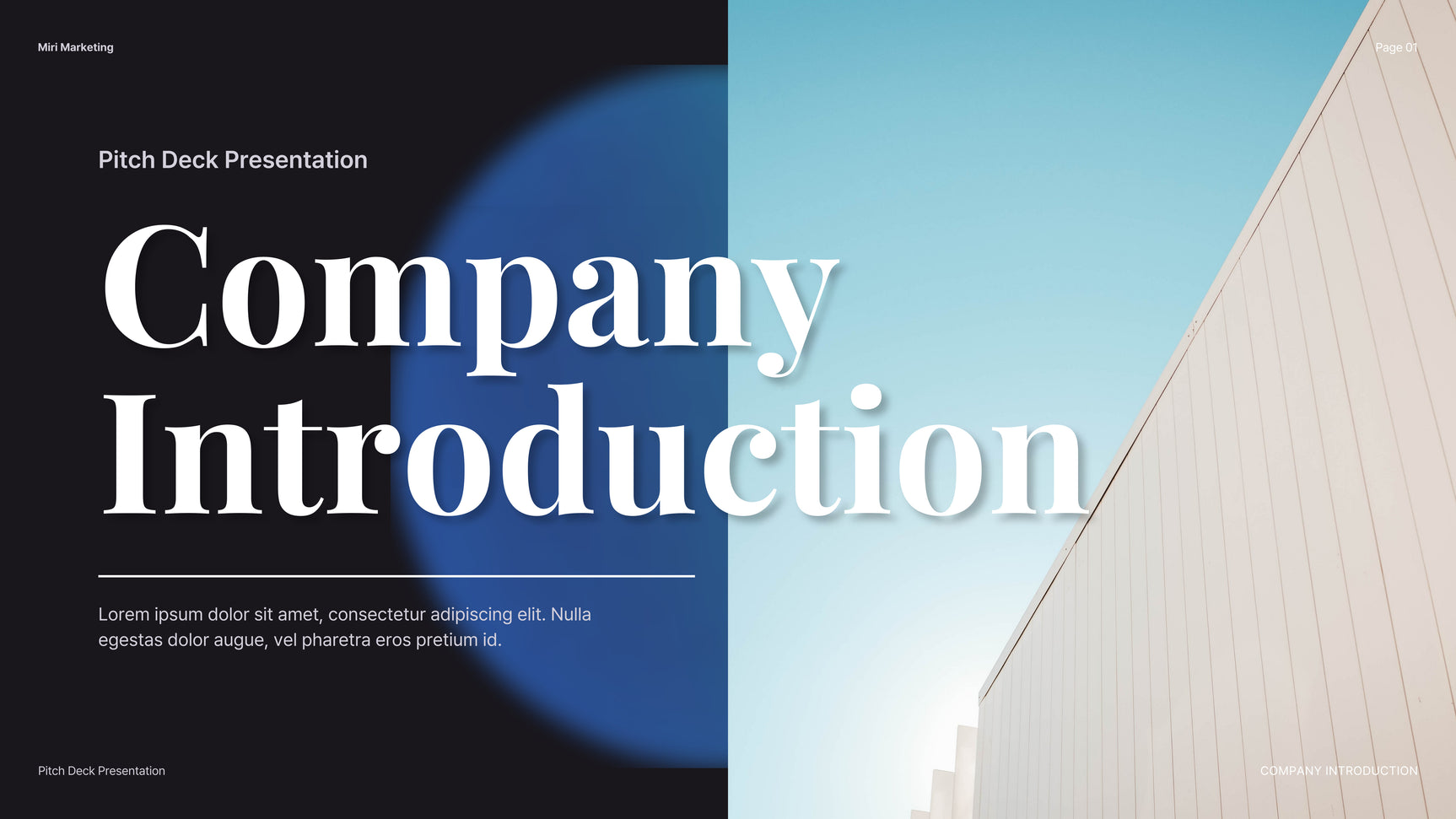 Blue Modern Company Introduction Presentation