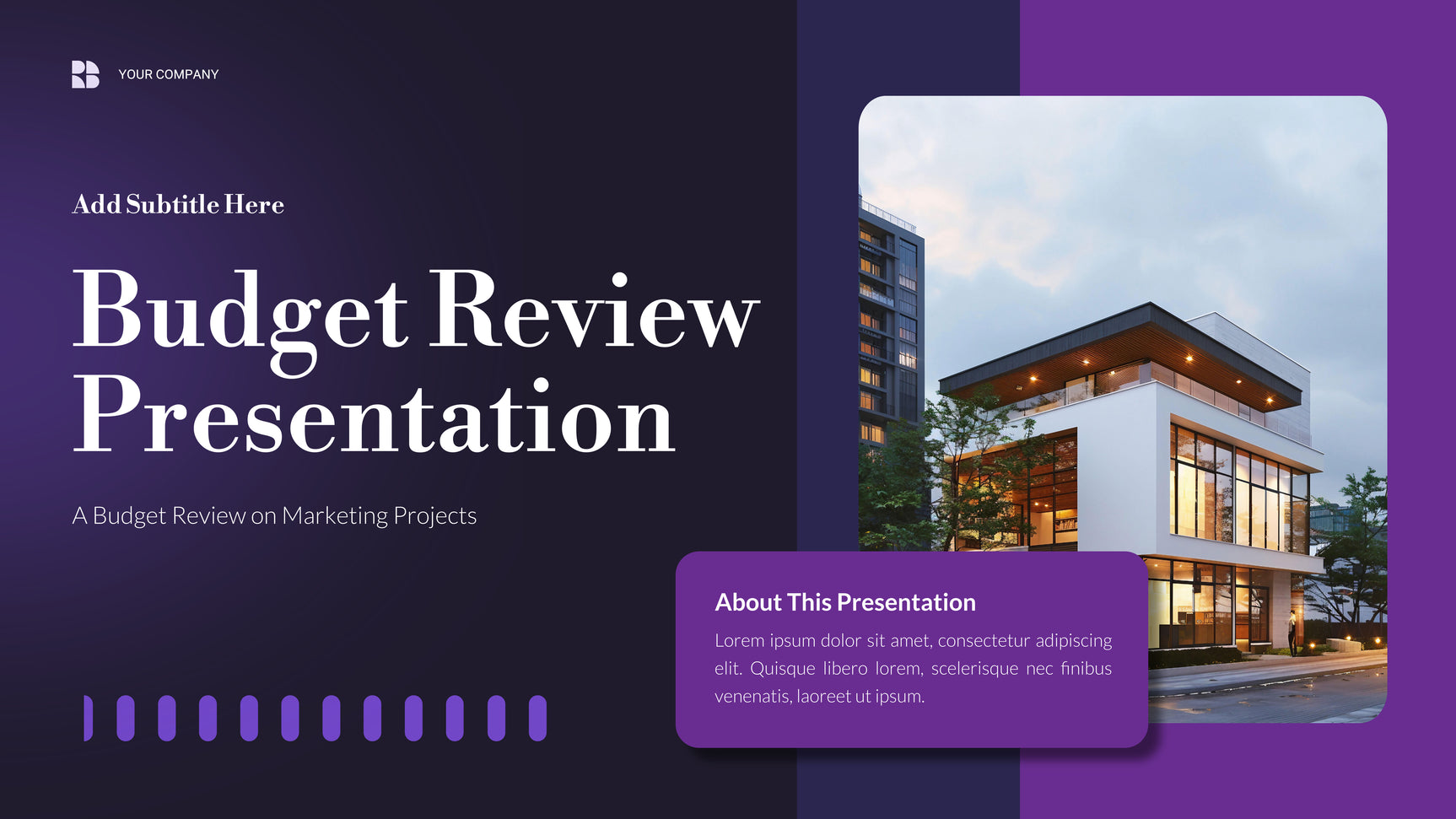 Purple Modern Business Presentation