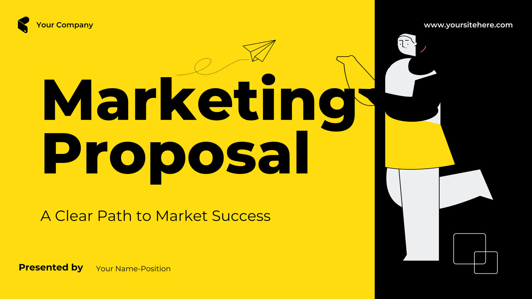 Yellow Bold Marketing Proposal