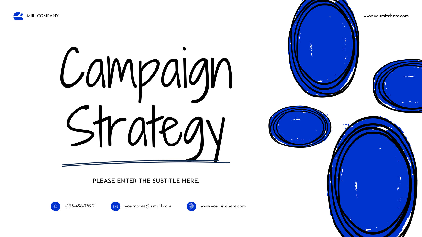 Blue Abstract Strategy Document