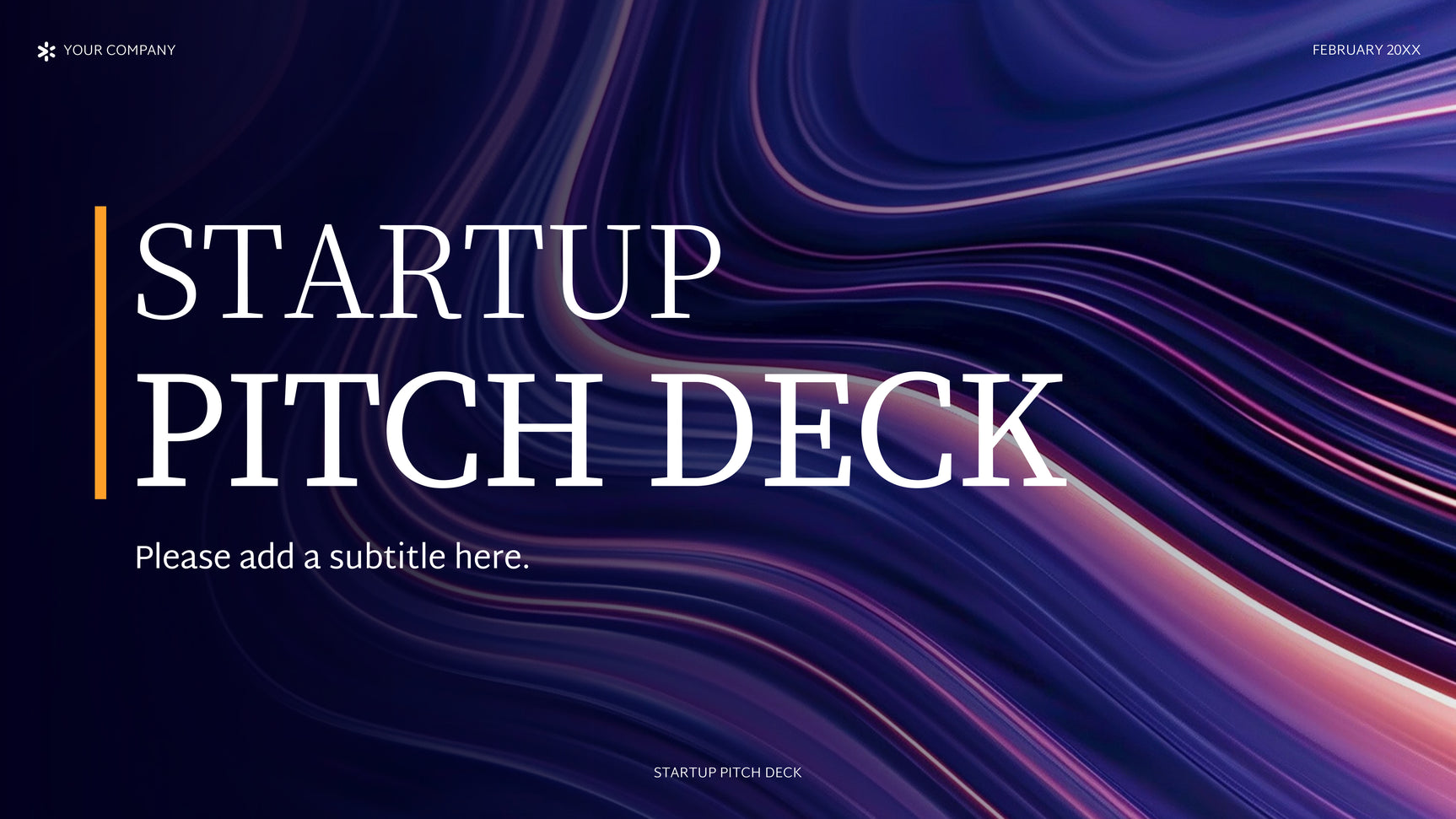 Purple Abstract Startup Pitch