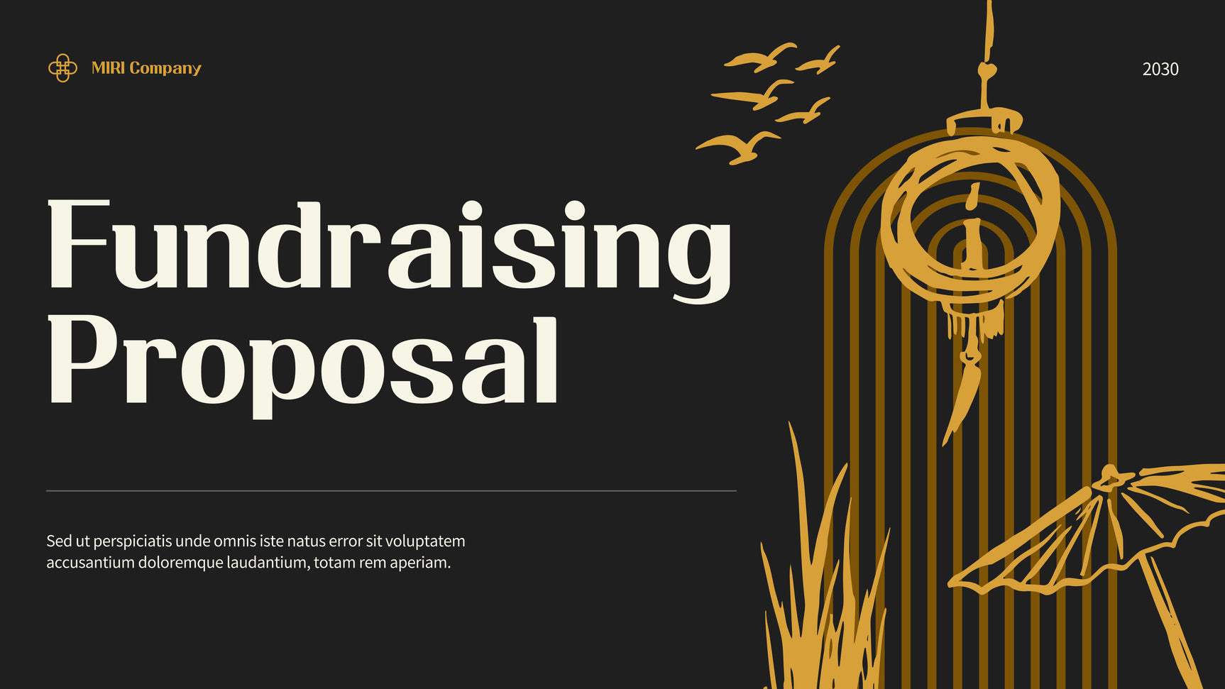 Black Modern Fundraising Document