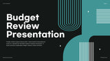 Teal Modern Budget Presentation