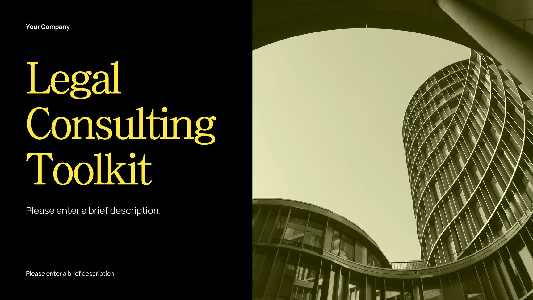 Yellow Modern Legal Consulting Guide