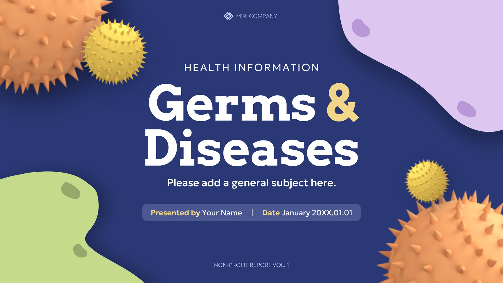 Blue Cute Health Information Report