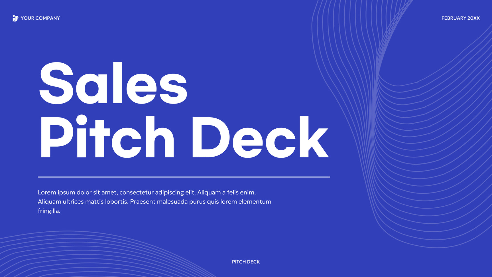 Blue Modern Sales Pitch