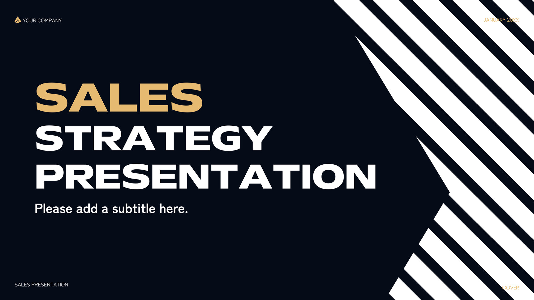 Black Modern Sales Presentation