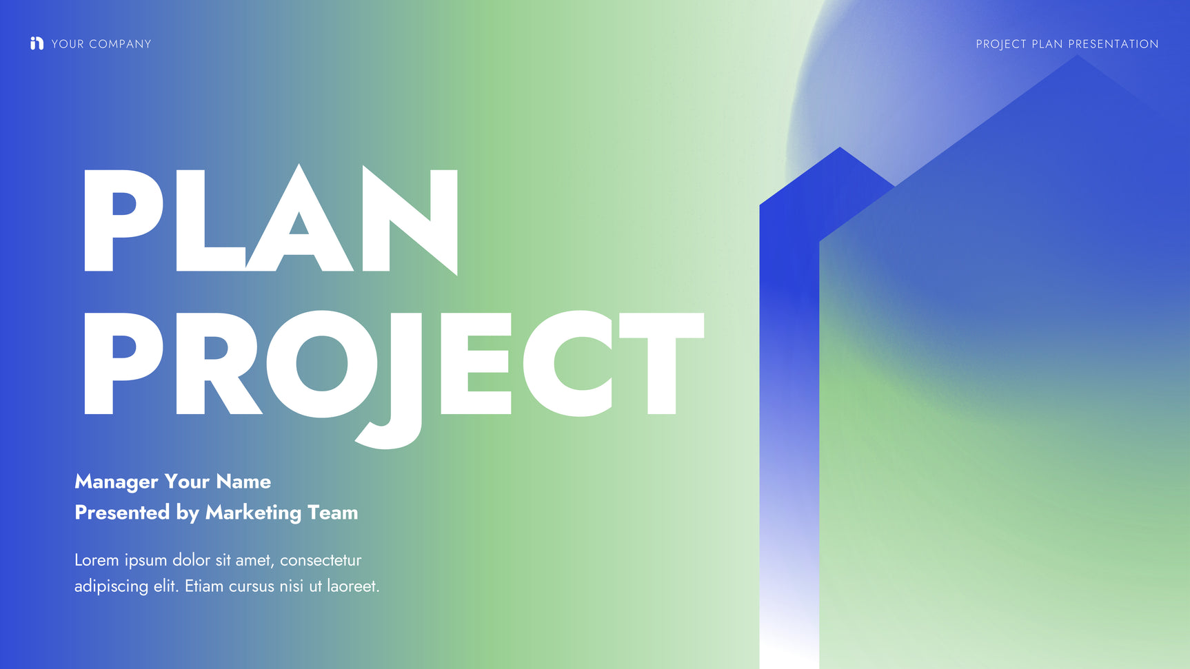 Green Blue Modern Project Presentation