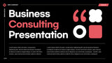 Black Modern Business Consulting Presentation