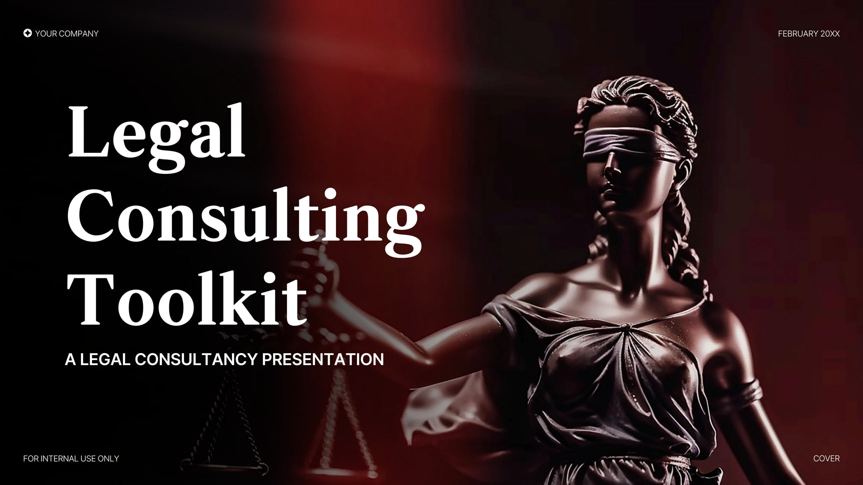 Red Elegant Legal Presentation