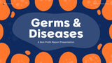Navy Orange Abstract Health Report