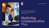 Navy Modern Marketing Plan Document