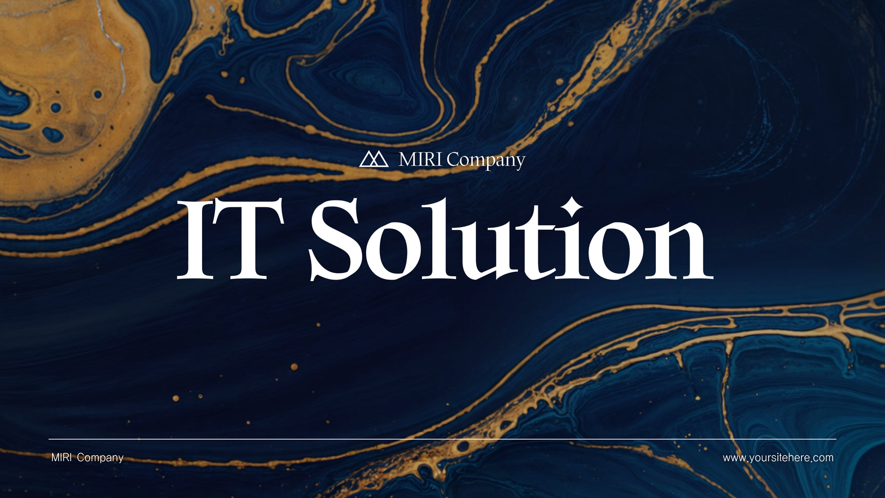 Blue Abstract IT Promotion