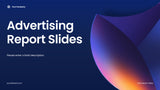 Blue Abstract Advertising Report