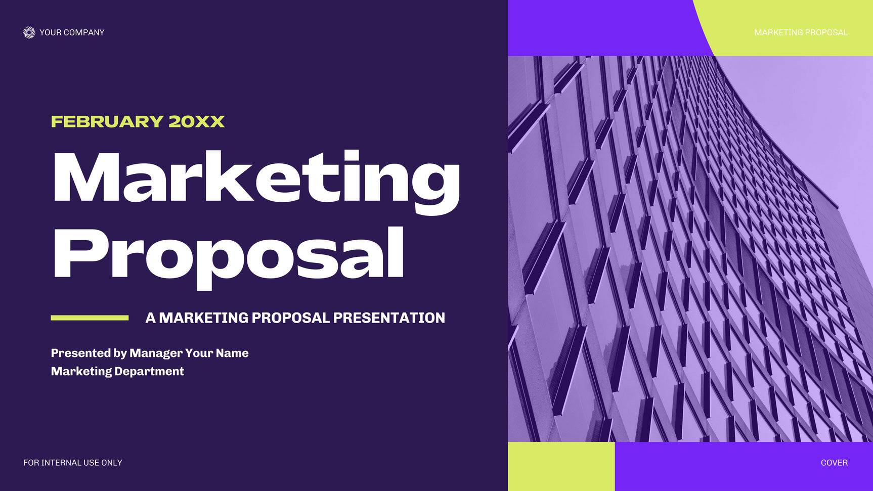 Purple Modern Marketing Document