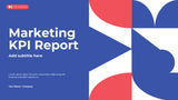 Blue Modern Marketing Report