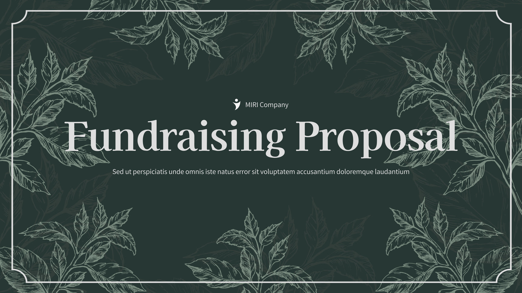 Green Botanical Fundraising Document
