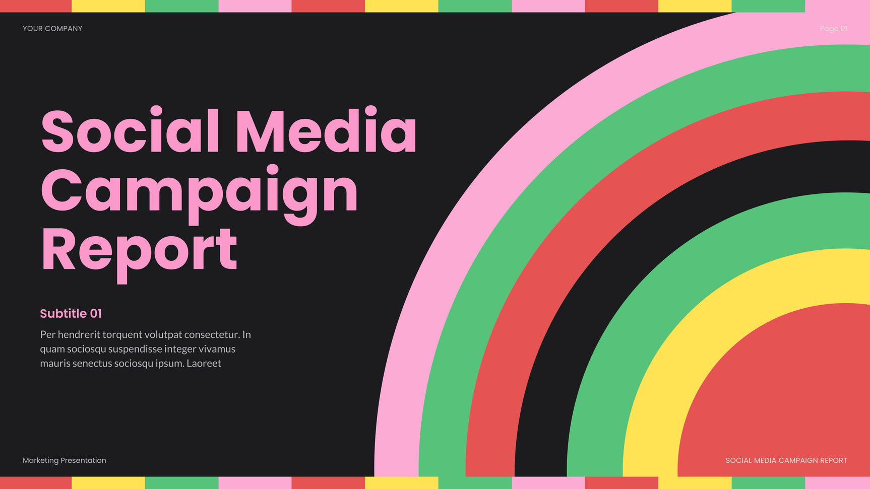 Rainbow Bold Social Media Report