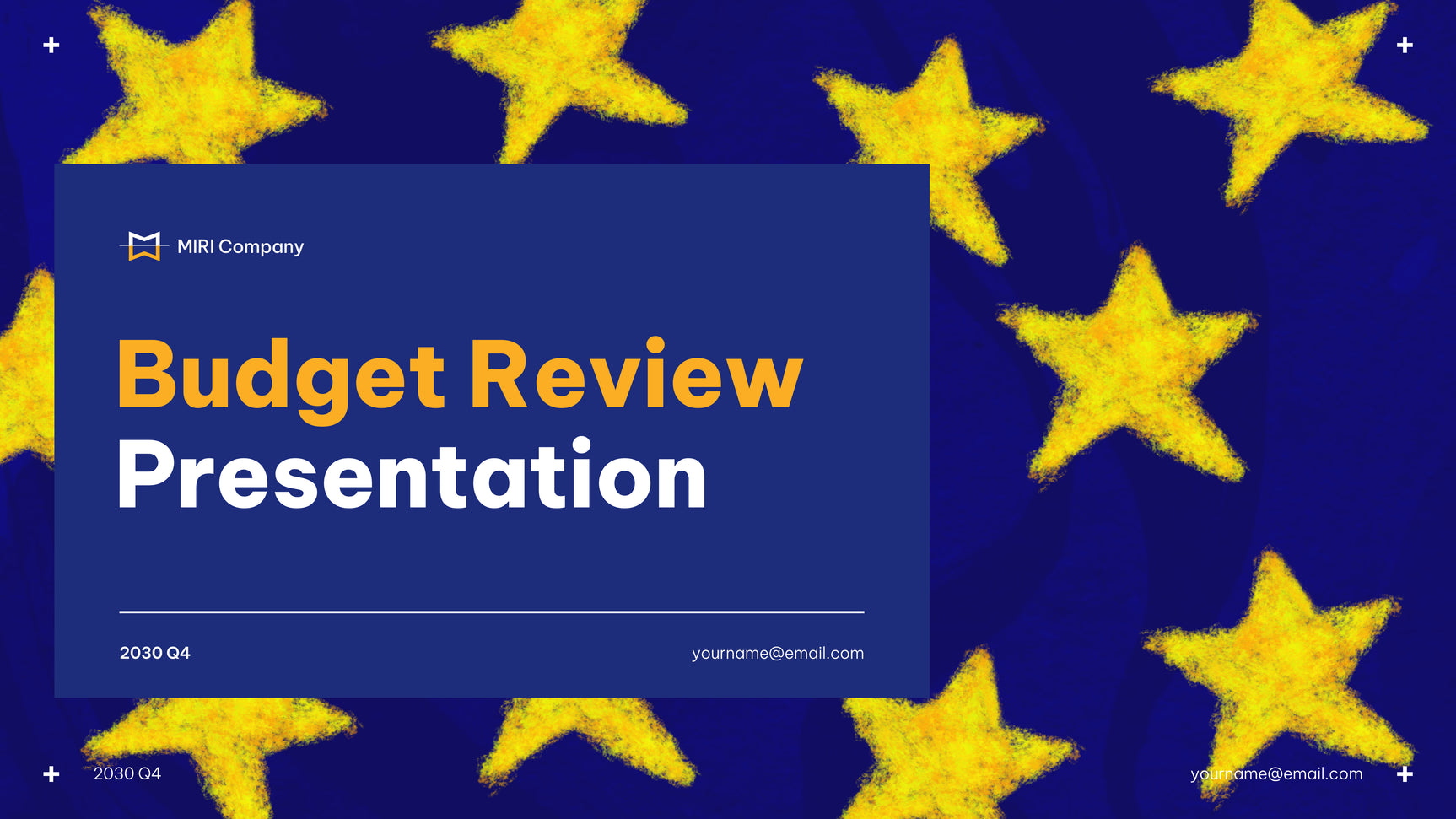 Blue Modern Budget Presentation