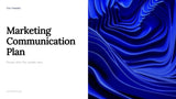 Blue Abstract Marketing Plan