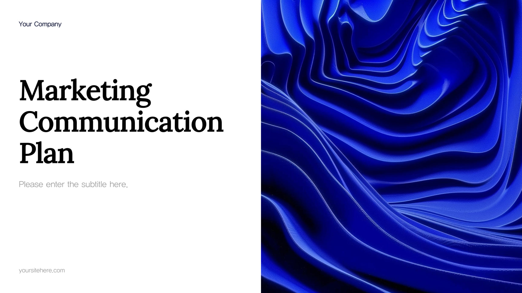 Blue Abstract Marketing Plan