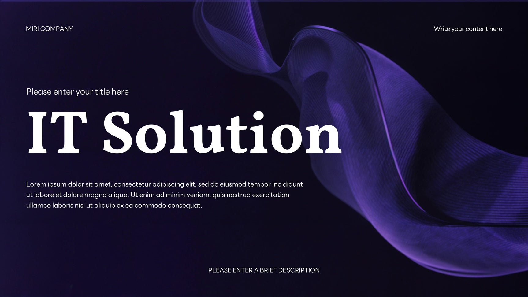 Purple Modern IT Promotion