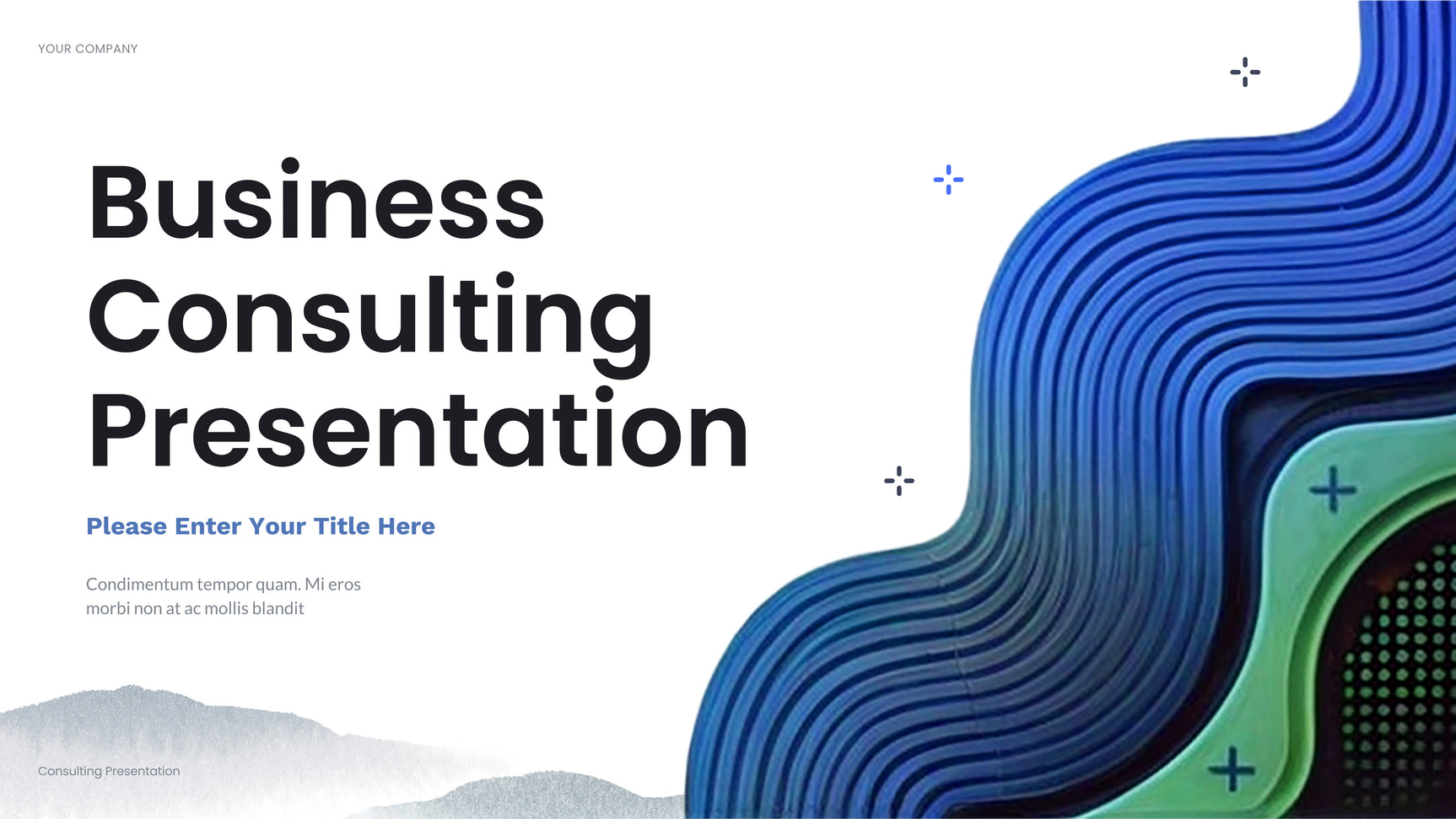 Blue Abstract Business Presentation