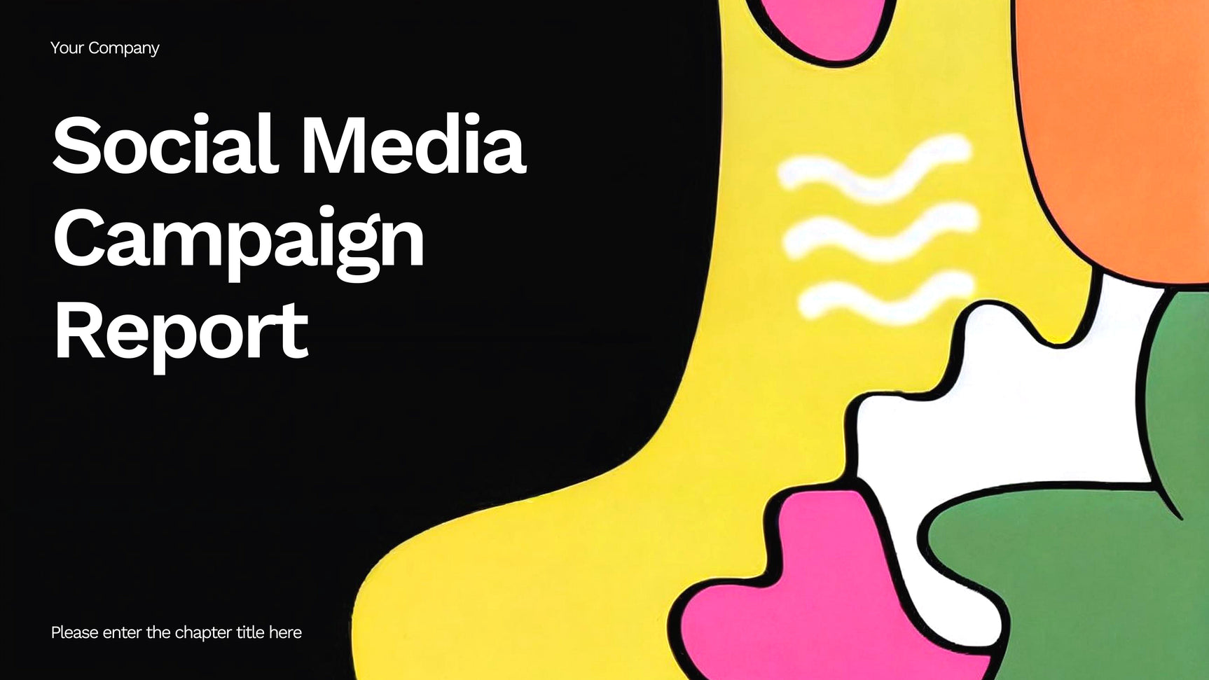 Colorful Abstract Social Media Report