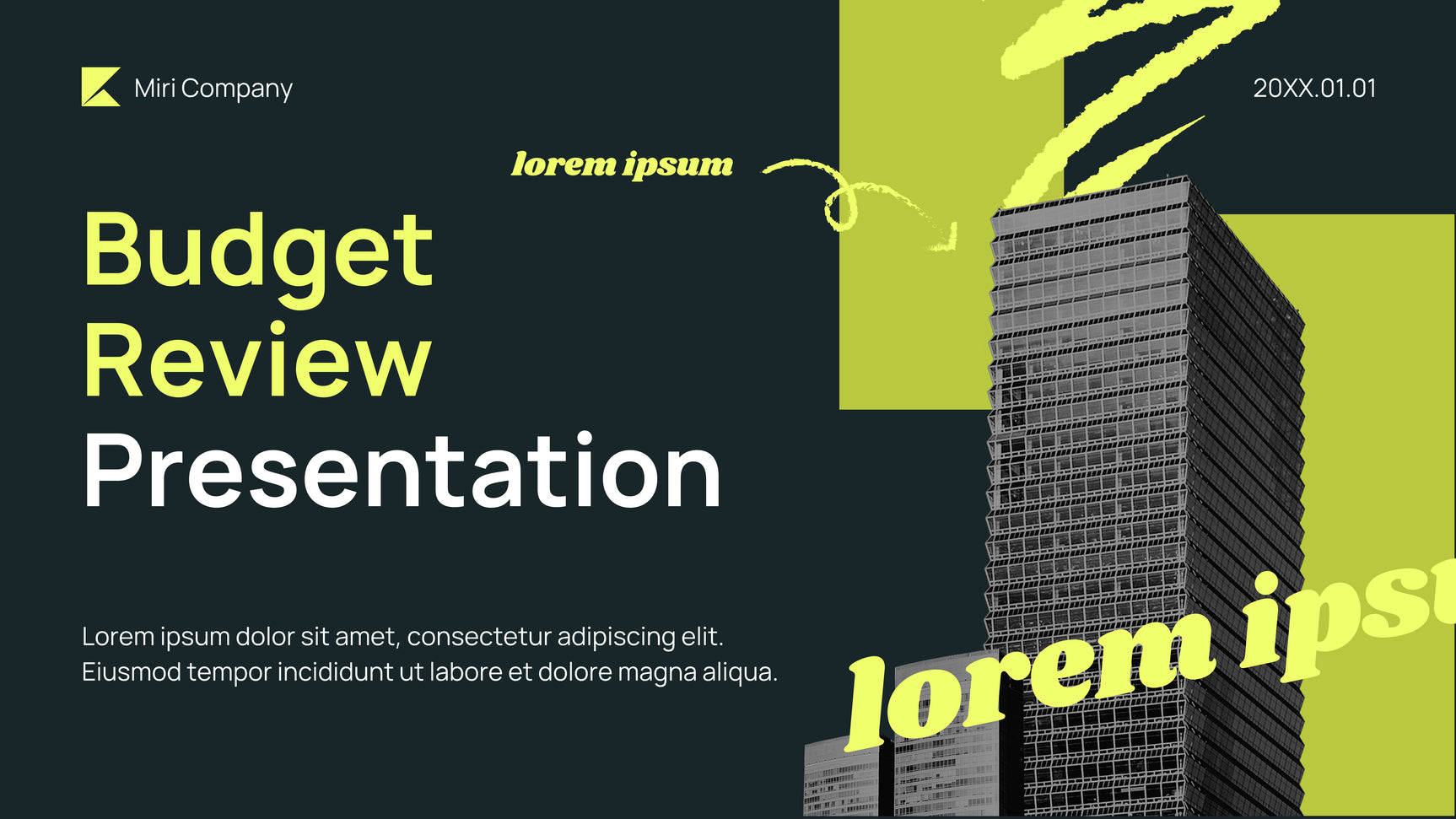 Neon Modern Budget Presentation