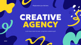 Blue Abstract Agency Advertisement