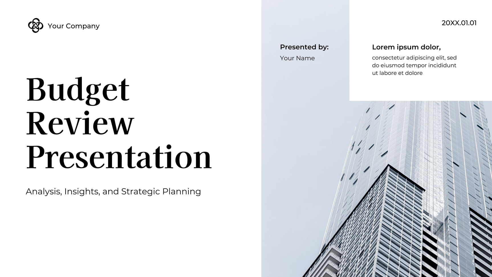 White Modern Finance Presentation