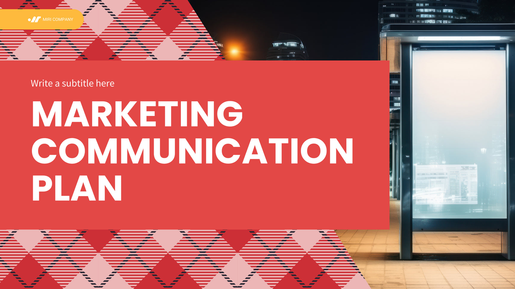 Red Modern Marketing Plan