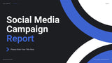 Blue Modern Social Media Report