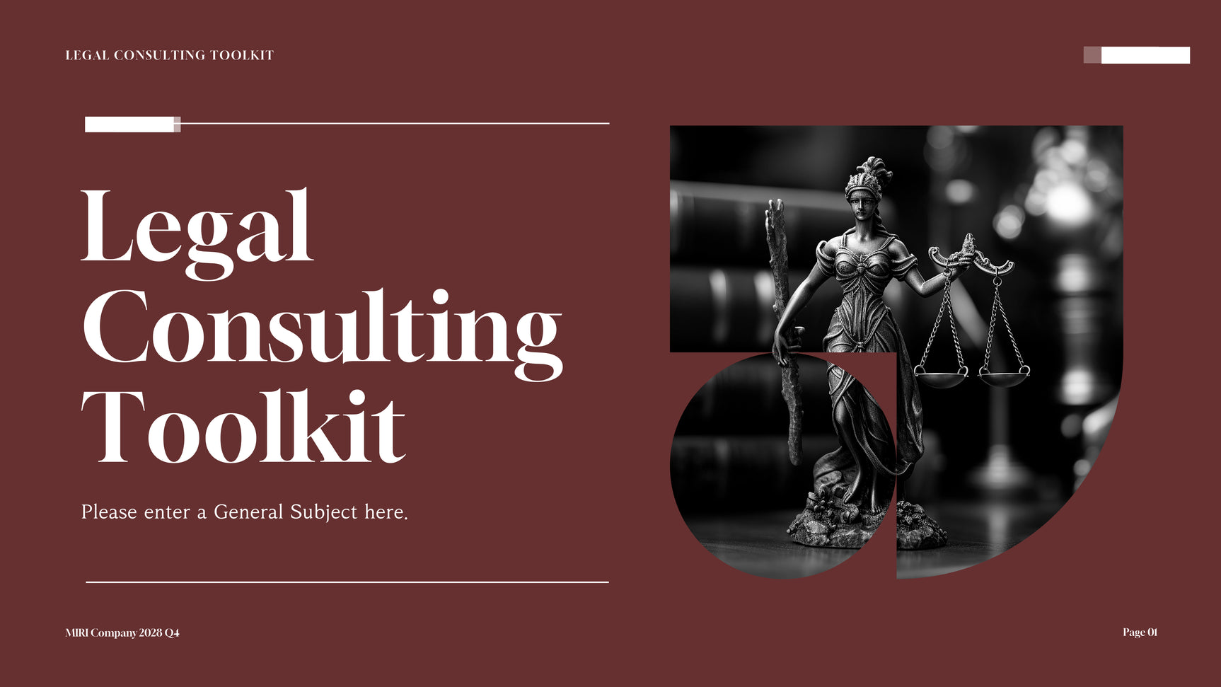 Maroon Professional Legal Consulting Toolkit Presentation