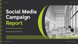 Green Modern Social Media Report
