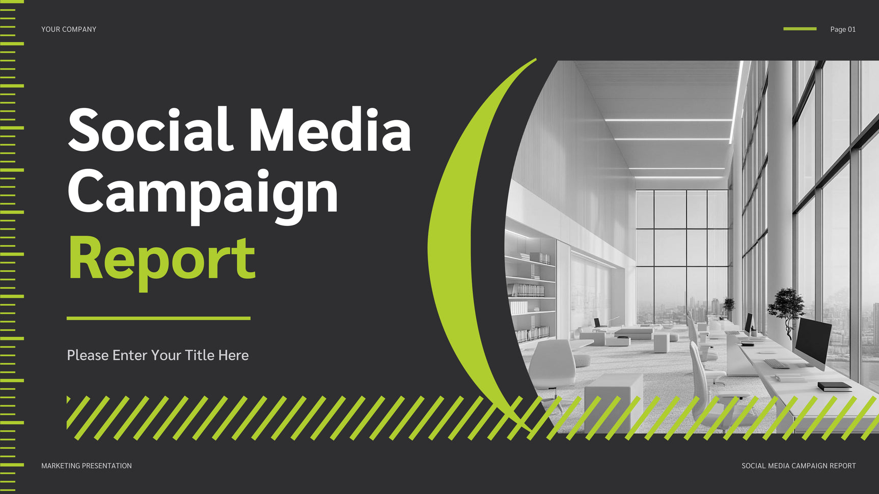 Green Modern Social Media Report