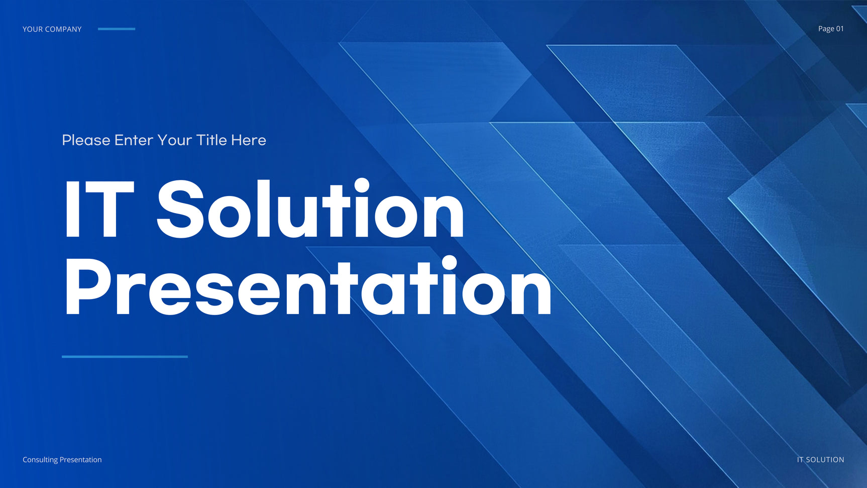 Blue Geometric IT Presentation Document