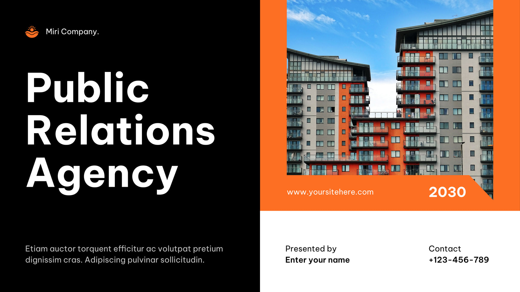 Orange Modern Agency Advertisement