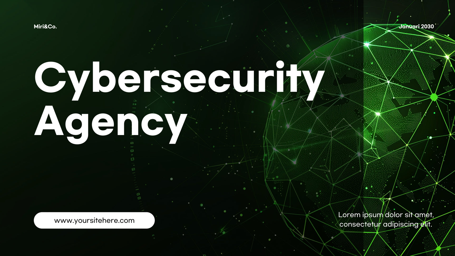 Green Modern Cybersecurity Advertisement