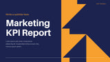 Navy Geometric Marketing Report
