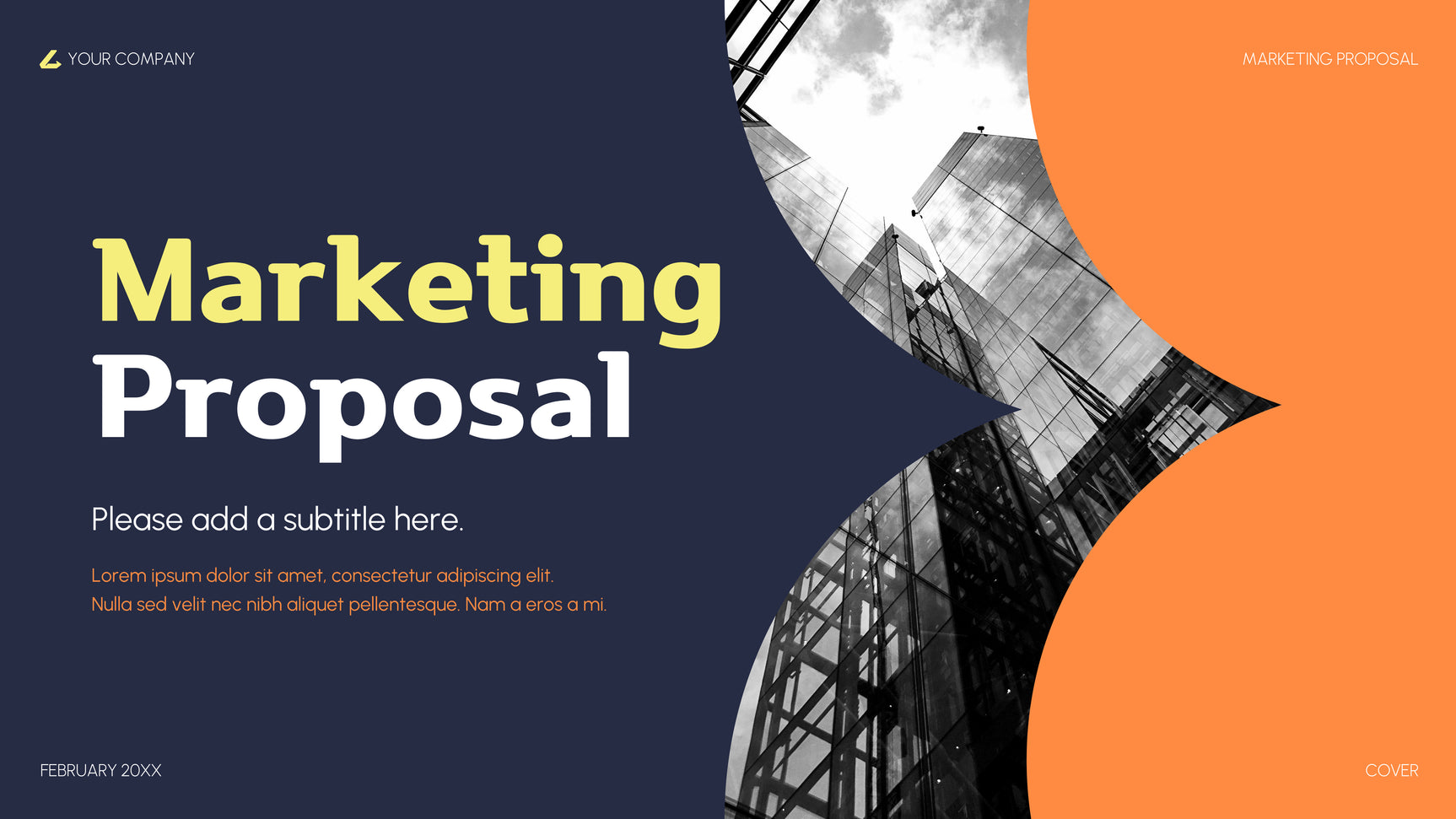 Orange Modern Marketing Proposal