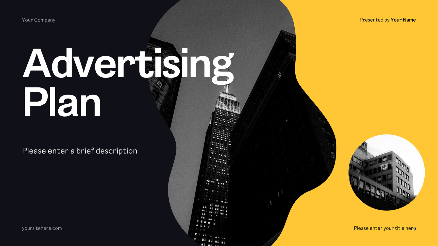 Yellow Modern Advertising Plan