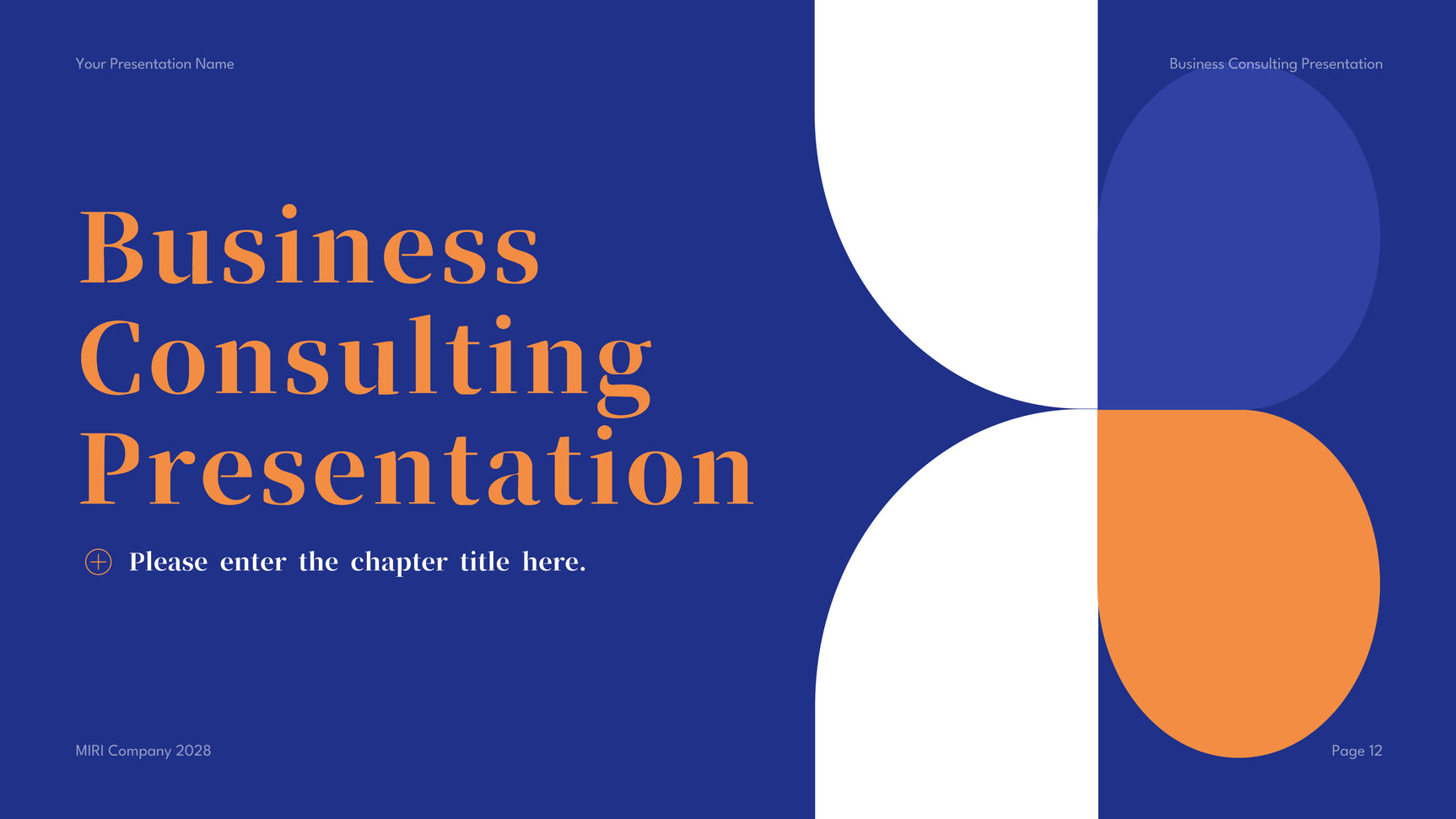 Blue Modern Business Consulting Presentation